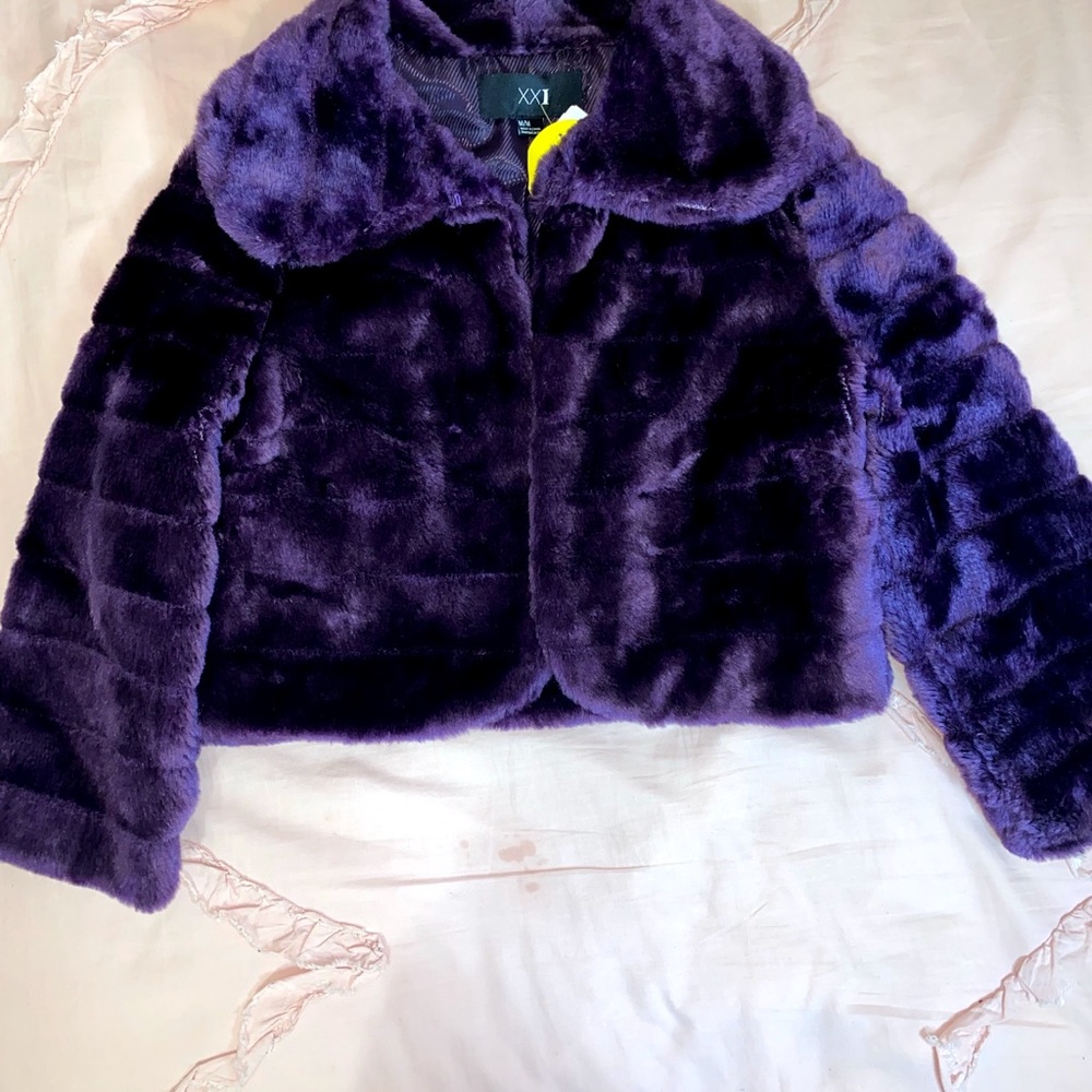 2 Bomber jackets , 1 crop fur coat